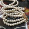 Accesorios de joyería de perlas, colgante de pulsera de perlas de imitación de vidrio, bola de piel, llavero, colgante, caja de regalo
