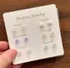 Nuevo Conjunto Combinado de Pendientes 2026 para Mujer, Lujo de Gama Alta, Elegantes, Pendientes de Diseño Único