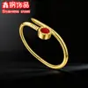 Pulsera de Acero Inoxidable en Oferta para Mujer, Pulsera de Círculo Chapada en Oro de Alta Gama con Diamantes, Joyería de Pulsera de Acero de Titanio de Lujo Ligero