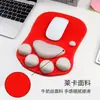 Atacado do Fabricante Mouse Pad, Mouse Pad de Garra de Gato em Silicone Macio, Apoio de Pulso Antiderrapante, Almofada de Apoio para o Pulso, Feito Sob Medida