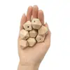 Cuentas de Madera Octagonales 10-30mm Accesorios Coloridos Lacados Juguetes DIY Madera Natural Color Formas Geométricas Creativas