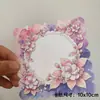 10x tarjeta cuadrada de 10 cm con reverso de tarjeta material diy accesorios embalaje exhibición en vivo cartón tarjeta papel para reverso de tarjeta