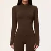 Ropa de Yoga con Cremallera y Cuello Cruzado Europeo y Americano Chaqueta para Mujer Cortavientos Ajustada Cálida Top Chaqueta Deportiva para Correr 7755