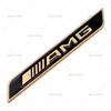 Adecuado para Emblemas Laterales Metálicos AMG de Mercedes-Benz, Decoración de Guardabarros, Calcomanías para Coche Modificado