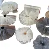 Accesorio para el Cabello de Malla Ins de Encaje con Puntos Estilo Coreano, Goma para el Cabello Scrunchie Francesa de Alta Gama, Accesorio Suave para el Cabello de Malla de Encaje