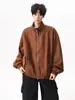 Jaqueta de Camurça com Patchwork Xadrez Americano para Homens e Mulheres, Nova Jaqueta Casual de Baseball em Malha Air Layer para Outono