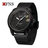 Reloj de Cuarzo Ofns Más Vendido en Temu con Esfera Digital Grande, Reloj Casual de Negocios para Hombre, Resistente al Agua con Escala Tridimensional, Disponible para Dropshipping