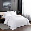 Lavado Ropa de Hotel de Alquiler Juego de Cuatro Piezas Satén Blanco Engrosado Baño Central Tencel Modal Juego Venta al por Mayor