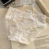 Comercio Exterior Transfronterizo Estilo Popular Sexy Satín Empalme Encaje Ropa Interior Femenina Satín Transpirable Dulce Moño Calzones
