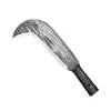 Cuchillo de Cortar Madera Forjado a Mano, Hoz, Herramienta Agrícola, Cuchillo para Partir Leña, Cuchillo para Cortar Árboles, Cuchillo de Corte para Montaña, Cuchillo Gancho Forjado de Acero al Manganeso, Doble Propósito para Cortar y Hachar
