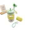 Vaso Doble para Beber en Verano, Elegante Vaso con Popote para Mujer con Infusor de Té, Plástico Simple y Portátil, Venta al por Mayor Transfronteriza