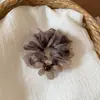 Gomas para el Cabello Estilo Coreano de Lunares Florales para Mujeres, Moderno y Versátil Nuevo Estilo Sujetador de Cola de Caballo Ligas para el Cabello Bandas Elásticas Ligas de Cabello de Temperamento de Alta Clase