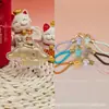 Pingente de cachorro canela em ouro 999 puro, série Sanrio, cachorrinho aveludado com cordão, presente de loja de ouro, colecionável, adequado para presentear