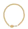 Pulsera Dorada con Cuentas y Nudo de Amor Anillo Geométrico Joyería de Moda Estilo Nuevo Amazon Transfronterizo
