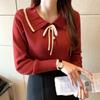 Suéter interior de manga larga para mujer, camisa básica con cuello de muñeca que combina con todo, primavera y otoño de 2025