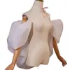 Luvas de Malha Longas com Mangas Bufantes para Noiva Mangas Bufantes Vestido Vintage de Luxo Acessórios de Casamento Fotografia