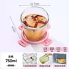 Pote de Almoço de Vidro, Aquecimento no Micro-ondas, Pote de Almoço Especial para o Trabalho, Pote de Almoço Selado Compartimentado para Alimentos, Tigela de Sopa