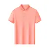 Camisa Polo Pique 195g 60S Mistura Modal Linho Leve Verão Gola Reversível Manga Curta Camisa Social Bordada