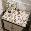 Estilo Americano Vintage Gama Alta Alfombrilla para Mesita de Noche Cubierta Impermeable para Gabinete de Cama Paño Desechable Alfombrilla a Prueba de Polvo Cubierta de Tela Alfombrilla Pequeña para Mesa de Café
