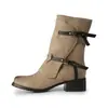 Fivela de cinto de botas romanas retrô botas curtas estilo Martin salto baixo botas de motocicleta Amazon AliExpress botas de comércio exterior plus size