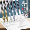 Pluma de Caligrafía Blanca Jin Wannian para Letra Grande, Pluma Dura para Practicar Caligrafía, Pluma Suave para Estudiantes, Pluma de Caligrafía con Punta Suave para Copiar Escrituras