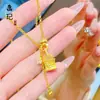 Tienda de Oro Mismo Estilo Collar de Corazón Picado Chapado en Oro Alta Retención de Color Floral Mariposa Moneda de los Cinco Emperadores Collar Venta al por Mayor