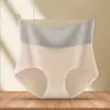 Calcinha Feminina Seamless de Algodão Puro Antibacteriano de Tamanho Grande, Cintura Alta, Controle de Barriga e Levanta Bumbum, Alta Elasticidade, Personalizada