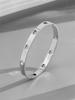 Pulsera hueca de acero inoxidable para mujer de alta calidad con baño simple, joyería de pulsera para hombre, fabricantes, venta al por mayor