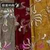 Tela de gamuza bordada con hilo en stock para cojines del hogar, vestidos, ropa exterior, chalecos, ropa y bolsos