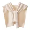 Chal de Aire Acondicionado de Verano para Mujer, Prenda Exterior Delgada para Combinar con Faldas y Blusas, Chal Pequeño, Bufanda Multifuncional para Hombro de Primavera y Otoño