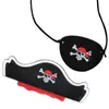 Sombrero de Pirata para Halloween Máscara de Ojo de Calavera de Fieltro Decoración Festiva de Fieltro Baile Máscara Divertida Sombrero Transfronterizo Máscara de Ojo