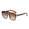 Nuevas Gafas de Sol Cuadradas Transfronterizas de Doble Puente Gafas de Personalidad Retro de Moda Gafas de Sol de Celebridad de Internet Mujeres de Alta Gama 2024