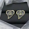 Aretes Doble C Estilo Chanel para Mujer, Aretes de Diseño Único, Aretes de Perlas Chanel, Aguja de Plata