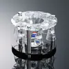 Vaso de cristal para Moutai, vaso de chupito de 10 ml, juego de decantador de licores, juego de siete piezas, diseño Feitian