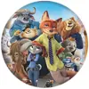 Insignias Periféricas de Zootopia 2, Insignias de Hojalata, Llaveros de Espejo Redondo Pequeño, Accesorios de Colgante Lindos