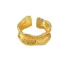 Anillo Abierto Metálico de Nuevo Estilo Transfronterizo Europeo y Americano Personalizado con Incrustación Completa de Diamante, Versión Ancha Irregular, Anillo Ajustable Exagerado