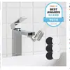 Grifo de lavabo inclinable 720 grados, grifo para fregadero de cocina, extensor, artefacto a prueba de salpicaduras, aireador universal