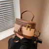 Bags for Women 2025 New Fashion Casual Box Bag Spliced Canvas Handheld Shoulder Bag Retro Crossbody Small Square Bag