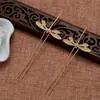 Grampo de Cabelo Libélula Estilo Antigo Pequeno Grampo em Forma de U Adorno de Cabeça da Dinastia Han Borla Grampo Oscilante Passo Versátil Simples Super Fada Acessório de Cabelo