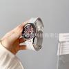 Correa de silicona con hebilla magnética de color sólido para Samsung Galaxy Watch4 y Huawei GT3, de 20 mm y 22 mm, con hebilla plegable.