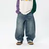 Jeans para niños 2026 otoño nuevo estilo pantalones casuales rectos para niños japoneses y coreanos, pantalones tipo zanahoria de moda para bebés y niños pequeños