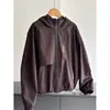 Sudadera con capucha y cremallera de nuevo estilo 2026, cortavientos, chaqueta corta, chaqueta cárdigan deportiva casual, al por mayor H03AW717
