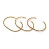 Pulsera de acero inoxidable oro de 18K pulsera de acero de titanio invariante pulsera de malla de alambre redondo puede agregar accesorios pulsera DIY