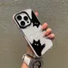 Estuche Transparente con Agujero Grande de Gatito Lindo Manzana 18Pro de Venta Caliente Transfronteriza Funda para Teléfono Antideslizante con Agujero Grande Iphone17