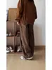 Pantalones Casuales de Trabajo Retro de Color Sólido Estilo Japonés para Niños Primavera y Otoño 2025 Pantalones Largos Holgados de Pierna Ancha para Combinar con Todo con Cintura Holgada