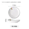 Apenas para Pratos Domésticos Pratos de Jantar Pratos de Jantar de Cerâmica Tigelas Fundas para Sopa Textura Flutuante Personalidade Criativa Louça Simples Nórdica