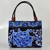 Bolsa Bordada Estilo Étnico Bolsa Bordada con Cuentas de Madera Fénix Bolso de Mano Bordado Oriental Bolso de Mano