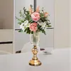 Portavelas Aromático de Cristal de Lujo Ligero Cena a la Luz de Velas Decorativo Transparente Estilo Europeo Adornos para Velas Base para Velas de Sala de Estar