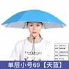 Sombrilla de sombrero al por mayor 69cm para recoger té sombrilla de goma plateada sombrilla publicitaria sombrilla de puesto sombrilla de protección solar sombrilla para trabajadores de saneamiento