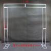 Nuevo soporte de fondo de doble poste comercio exterior boda accesorios de hierro decoración de boda al aire libre estante cuadrado pantallas letreros
